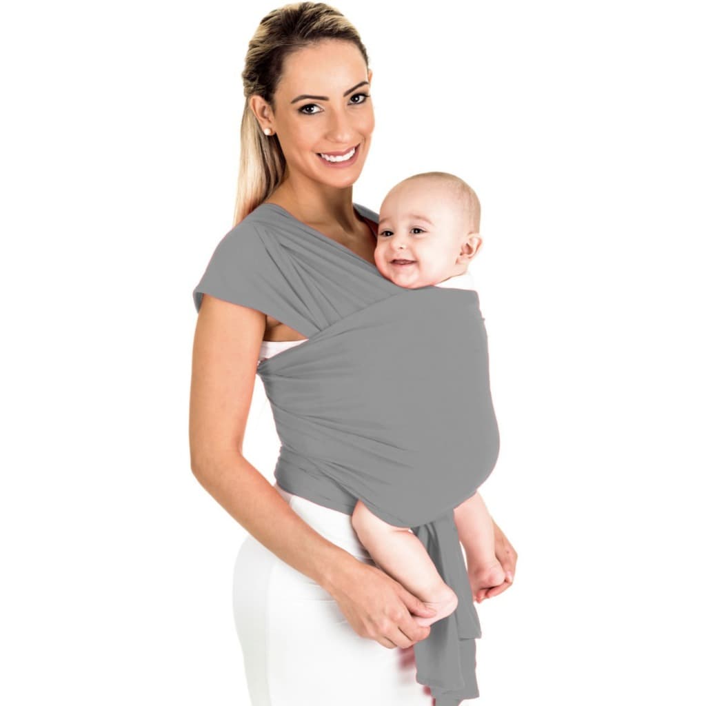 BABY SLING WRAP SLING MAMÃE CANGURU SEGURA BEBÊ, CARREGADOR DE BEBÊ, MALHA GEL TAMANHO PLUS