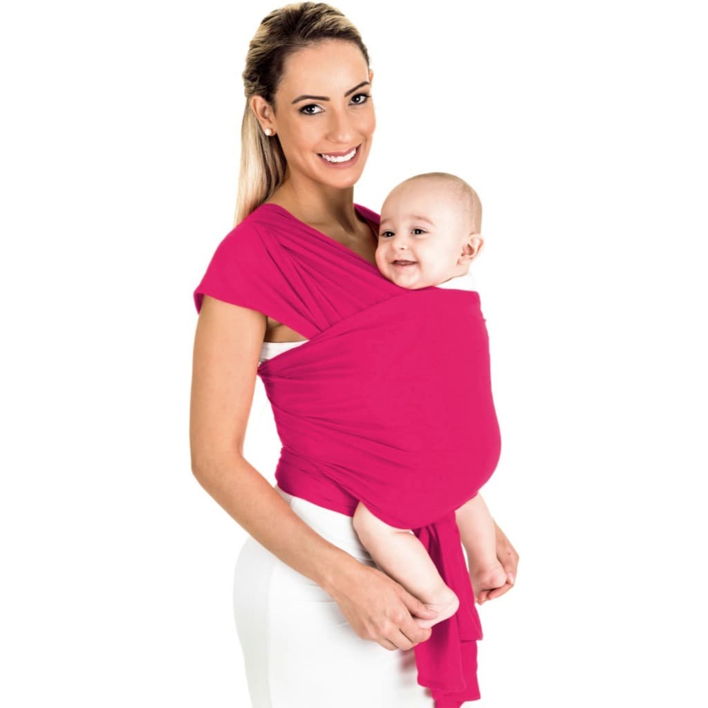 BABY SLING WRAP SLING, MAMÃE CANGURU CARREGADOR DE BEBÊ, SEGURA BEBÊ MALHA 100% POLIÉSTER TAMANHO PLUS