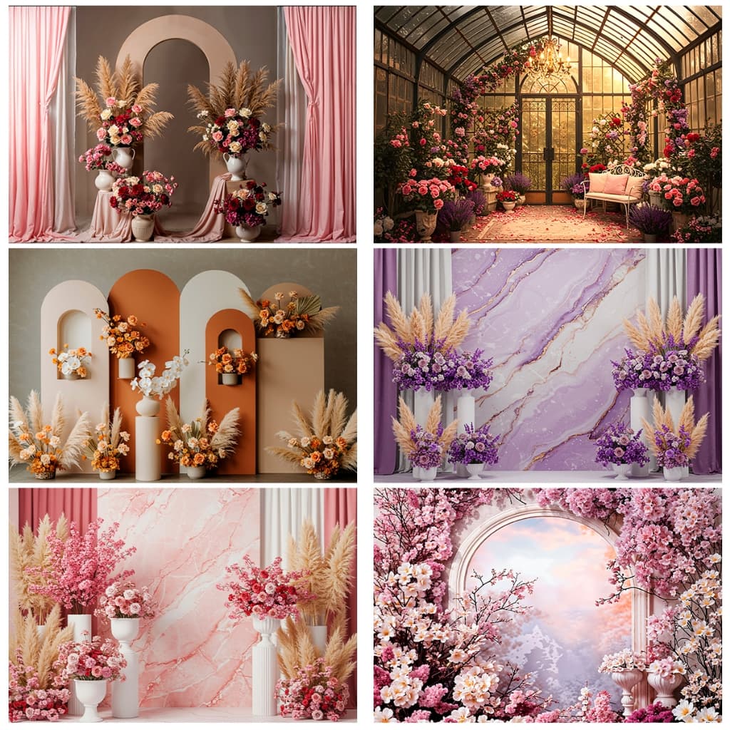 Fundo Fotográfico Dia das Mães Floral Em Tecido 3d 1,50 x 2,20 Mt