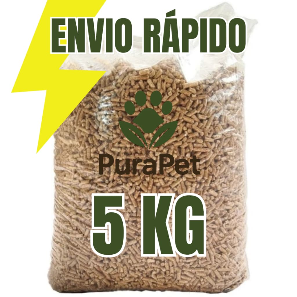 Areia Granulado Higiênico de Madeira para Pets 5 KG
