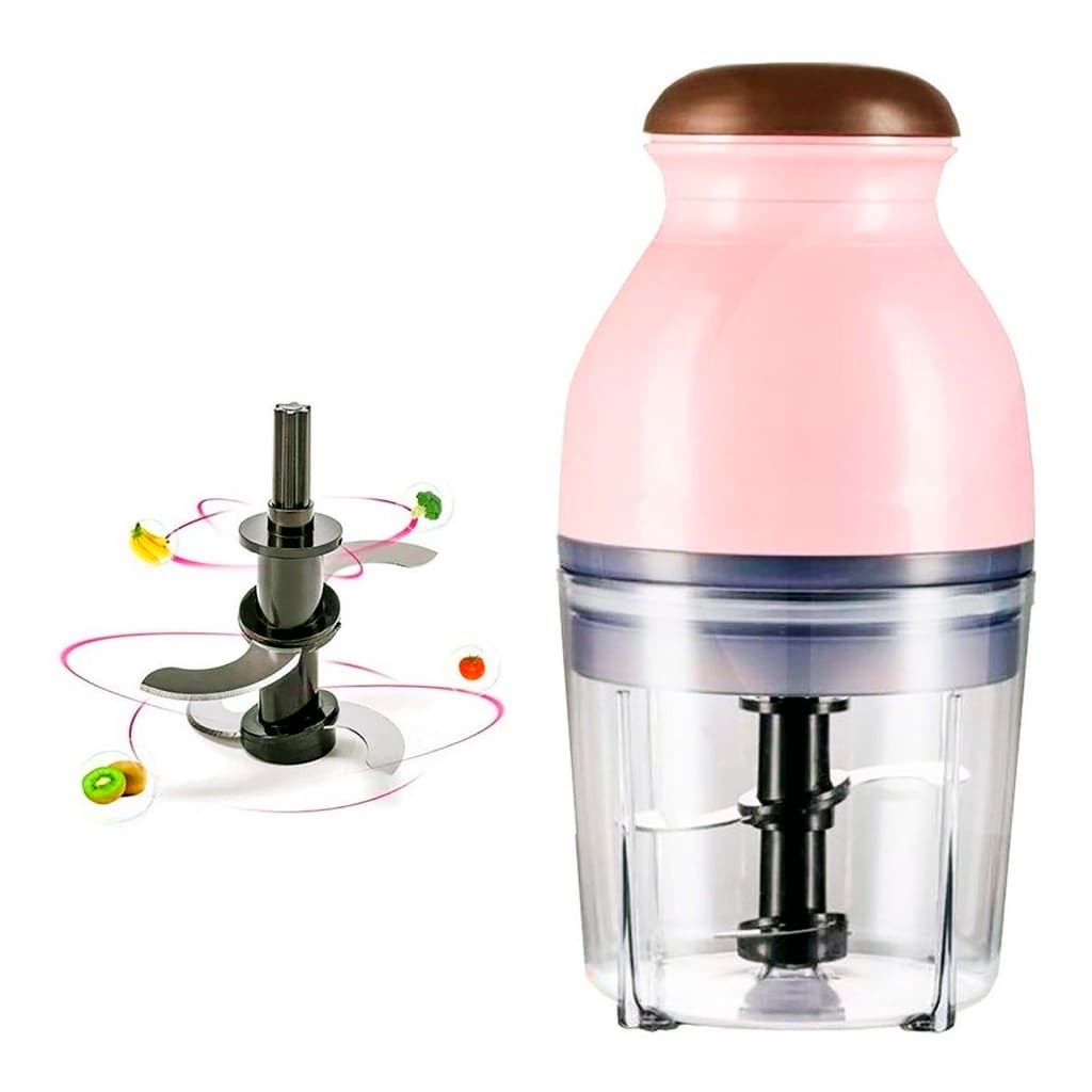 Mini Moedor Elétrico Triturador Picador de Alimentos Cortador Legumes e Carnes 110v / 220v