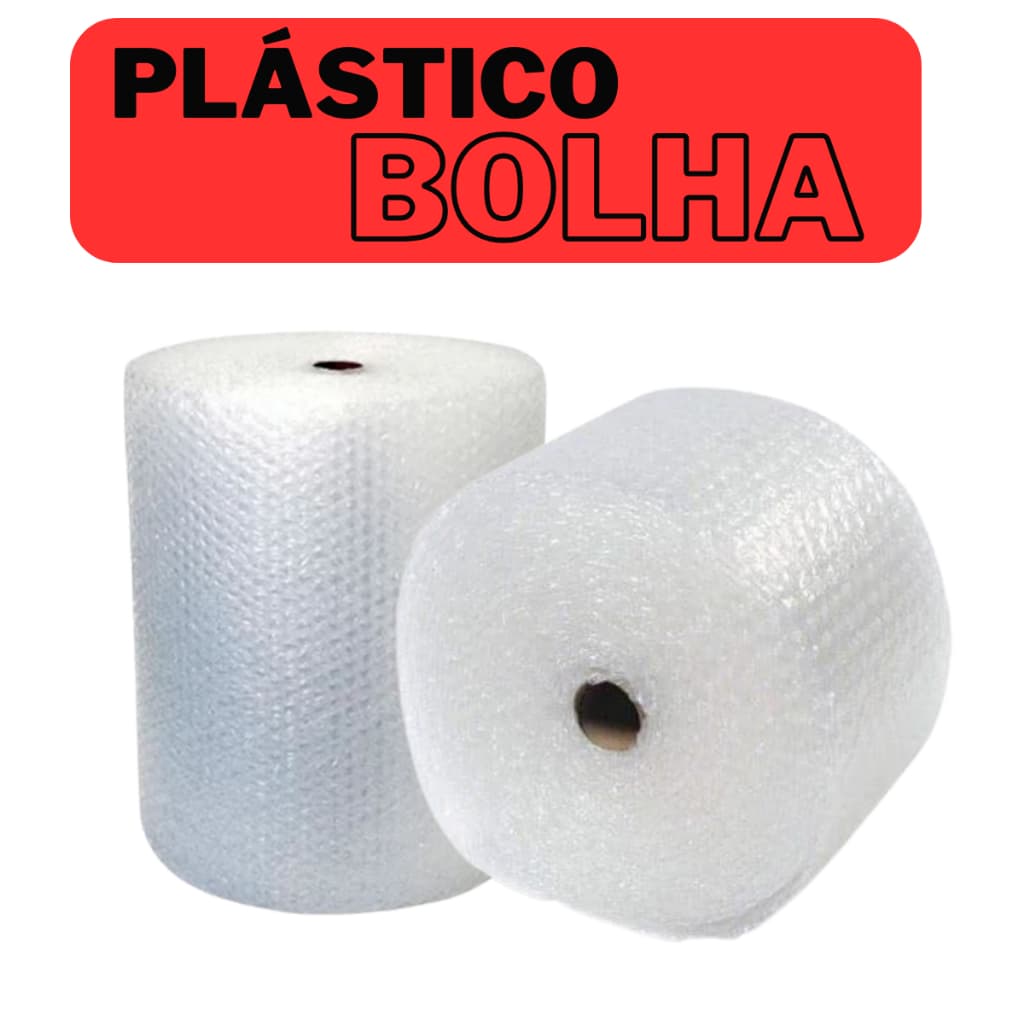 Plástico Bolha Bobina 43cm X 100metros E-Commerce 25 micras