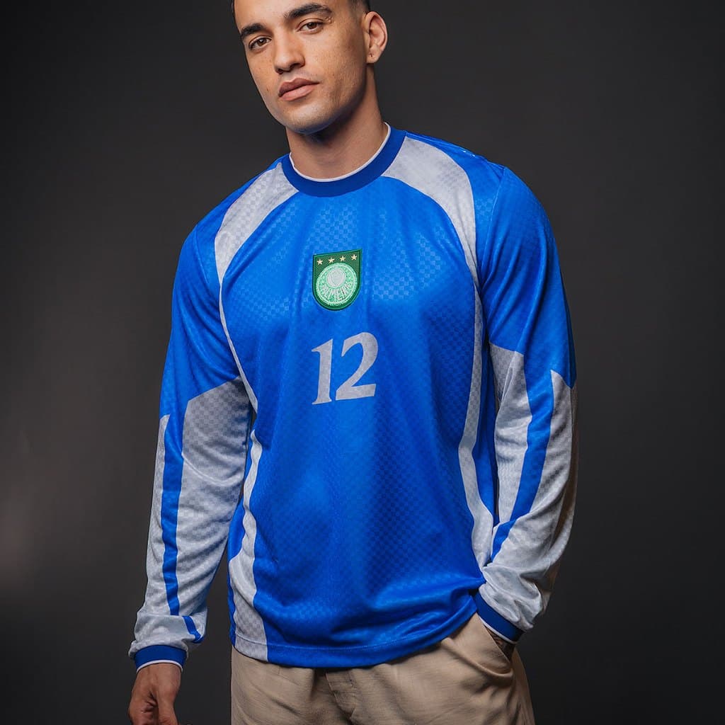 Camisa Palmeiras Retrô Marcos 1999 Manga Longa Masculina Oficial