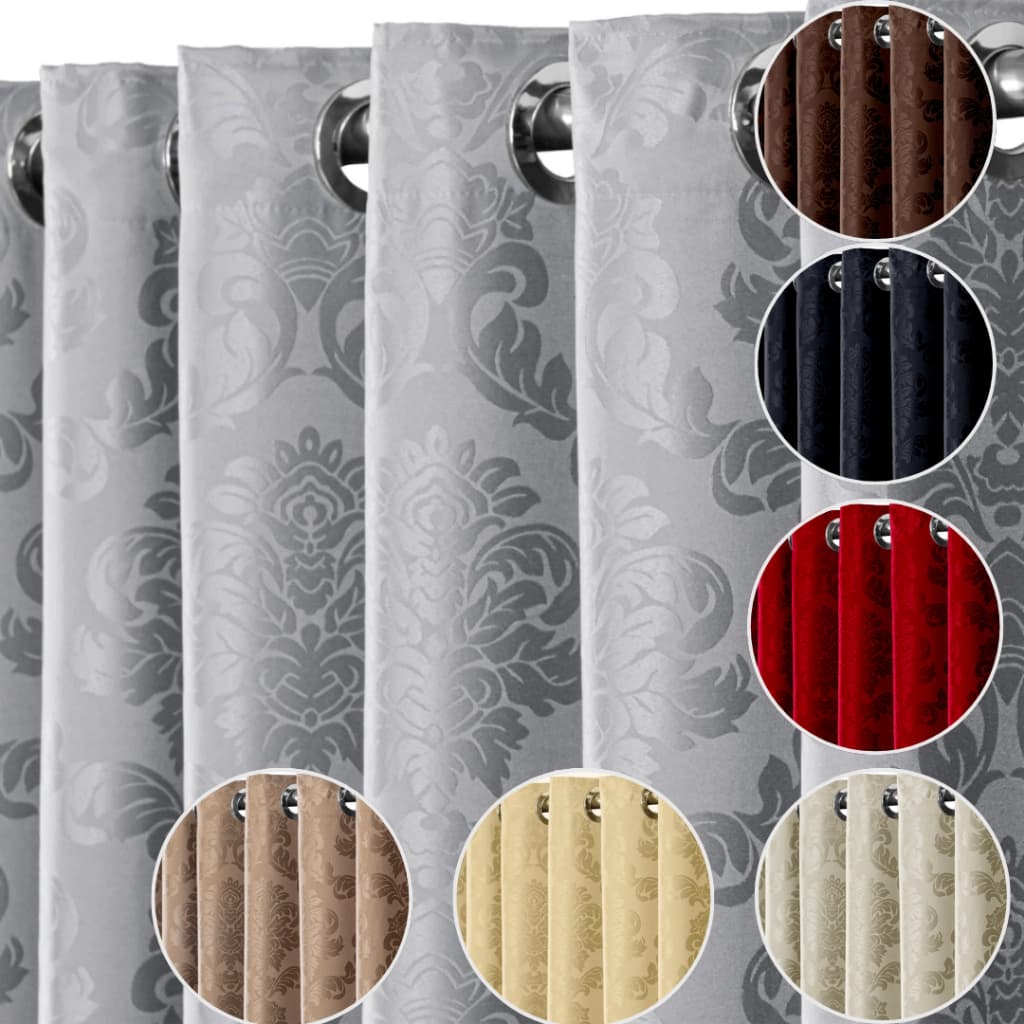 Cortina Jacquard 2 00mts X 1 30mts Sala e Quarto Corta Luz