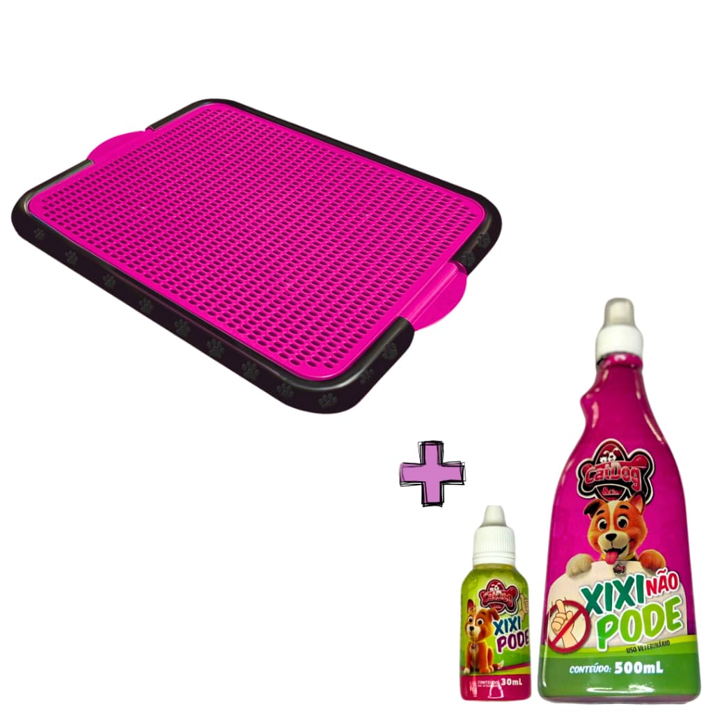 Kit Sanitário Canino Pet + Educador Xixi Pode Xixi Não Pode Premium Promoção mais vendido