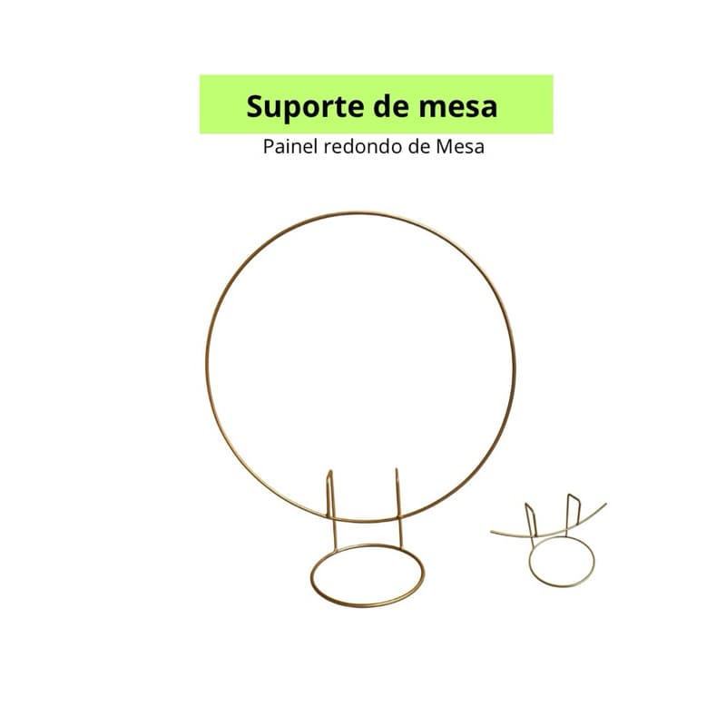 Suporte Mini Arco redondo de mesa 50cm