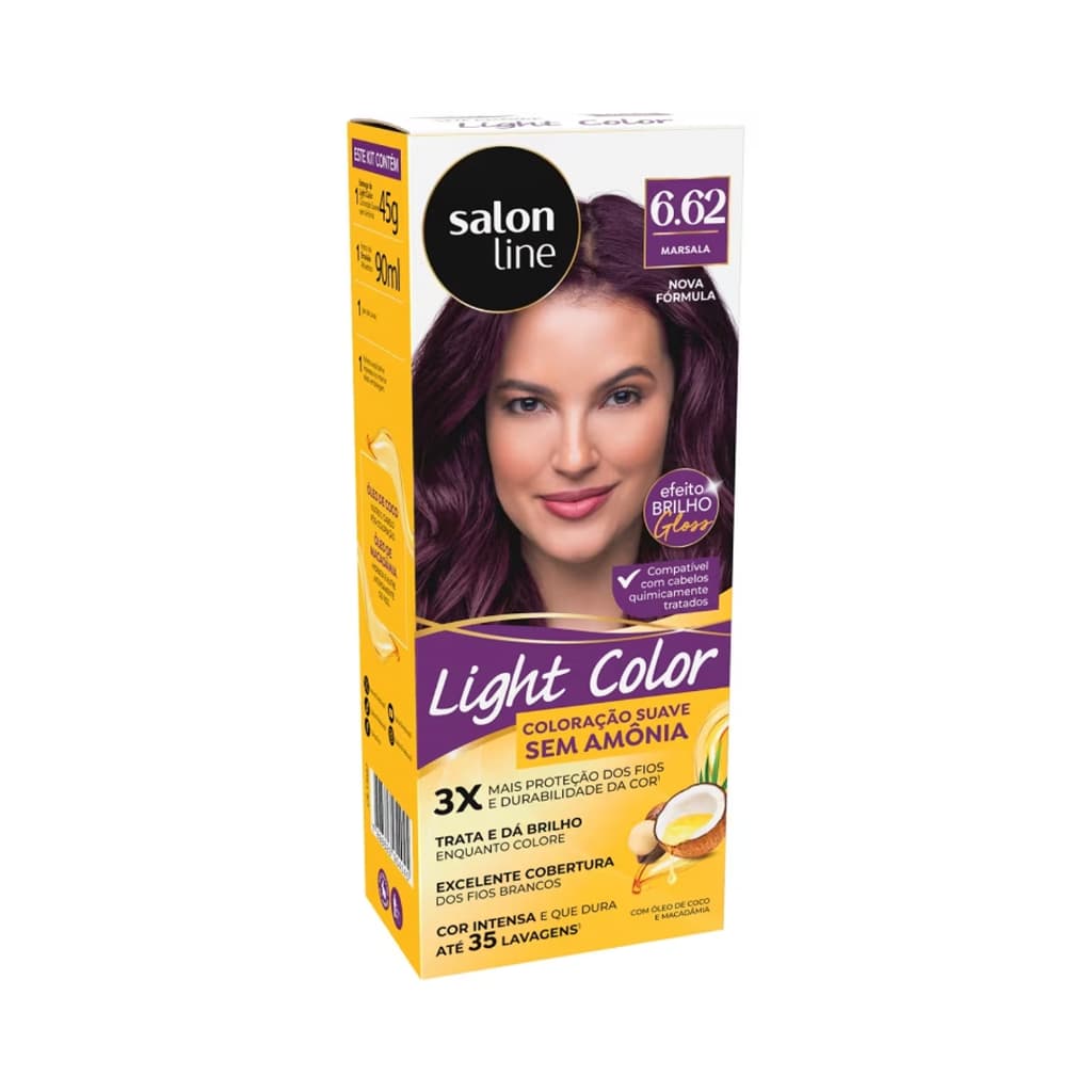 Coloração suave Light Color 6.62 Marsala Salon Line
