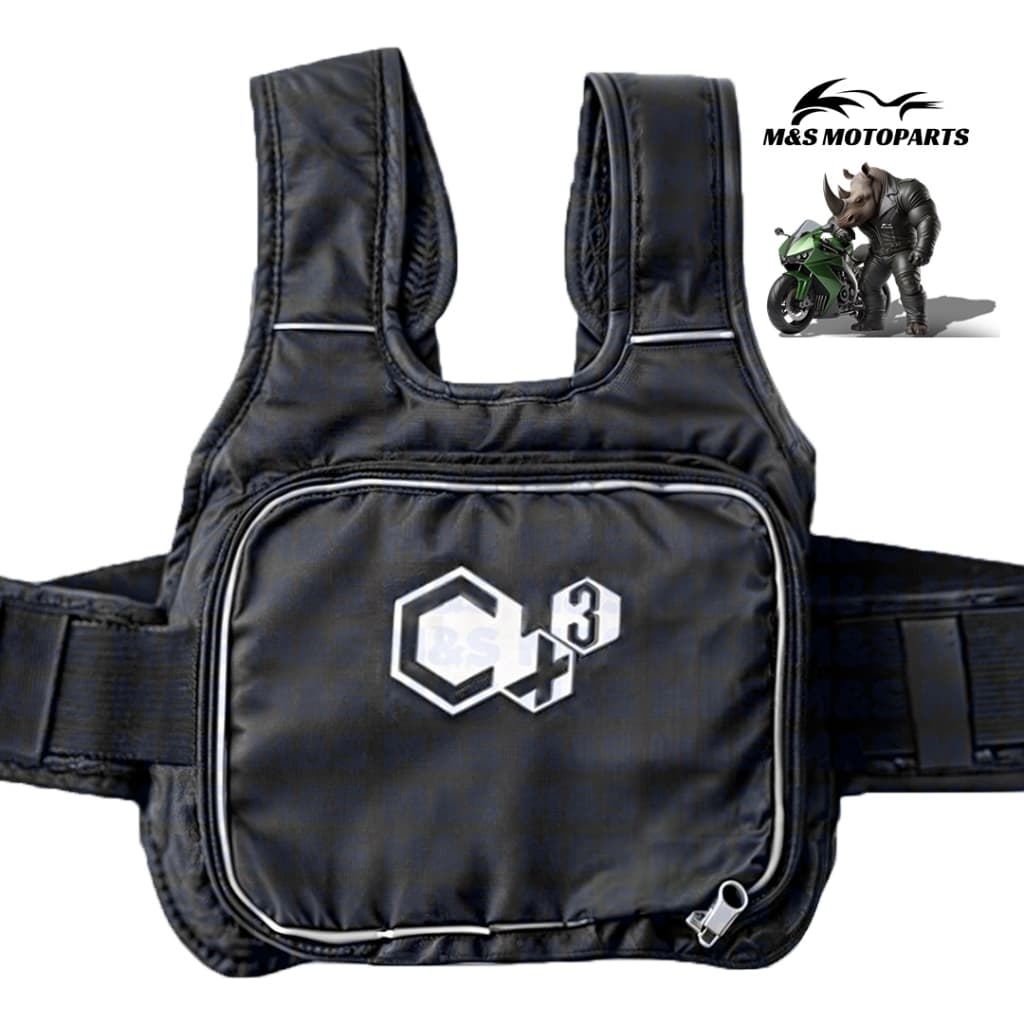 Colete Cinto Segurança Infantil Moto Criança Garupa Preto