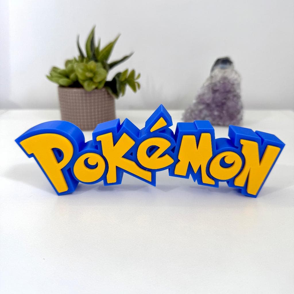 Pokemon Letreiro 3D Decorativo