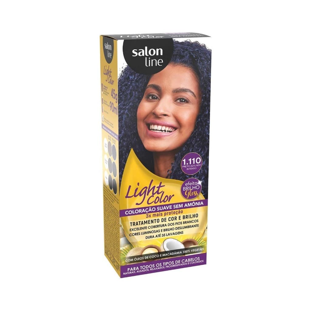 Tinta Salon Line Preto Azulado Intenso 1.110 | Light Color