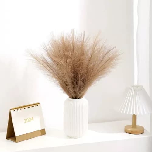 Atacado Capim dos Pampas Artificial 80cm – Folhagem Decorativa Sofisticada