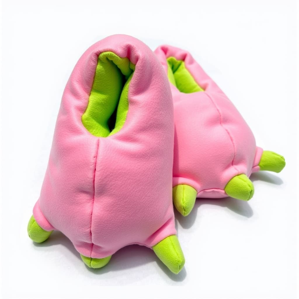 Pantufas 3D Garra Chinelo Antiderrapante Unicórnio Dino Pintinho Sully Mike SA Gato Vaca Dragão Sapo