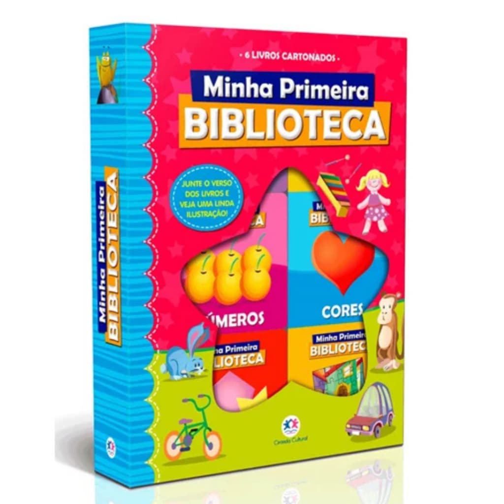 Box com 6 Minilivros | Minha Primeira Biblioteca