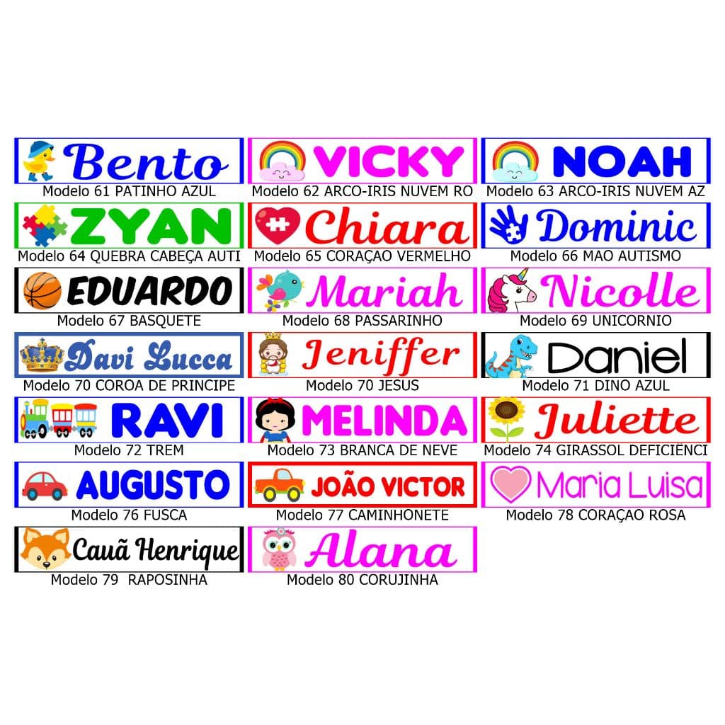 Kit com 50 ou 100 Etiquetas Termocolantes 5X1cm para Peças de Roupas