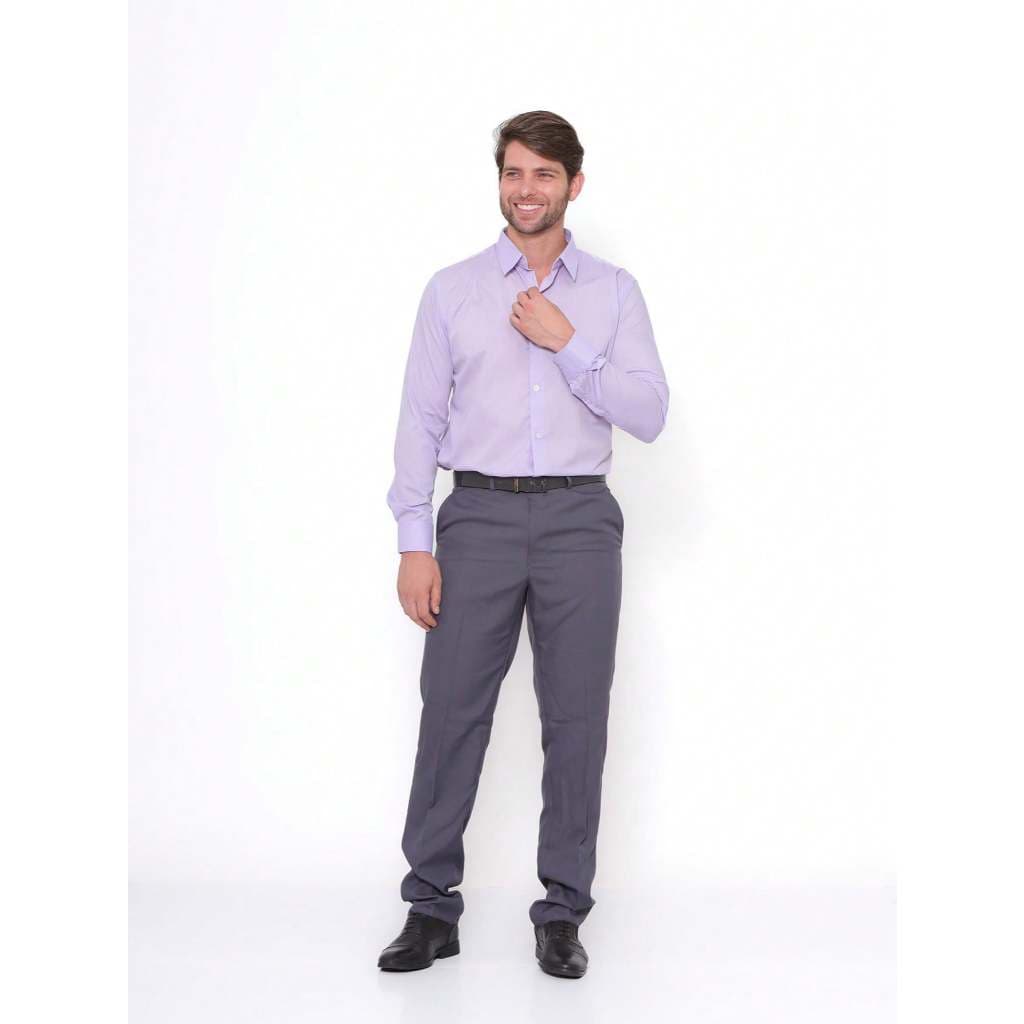 Calça Social Cinza Escuro Masculina