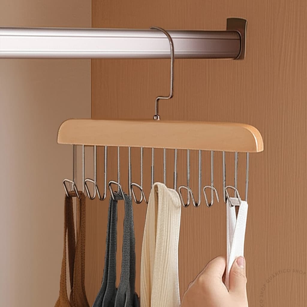 Cabide Plástico 1 2 4 ou 6 Unidades Multiuso Organizador 8 Ganchos Gravata Cachecol Bolsa Boné