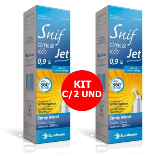 KIT C/2 SNIF JET 0,9% SPRAY NASAL 100ML