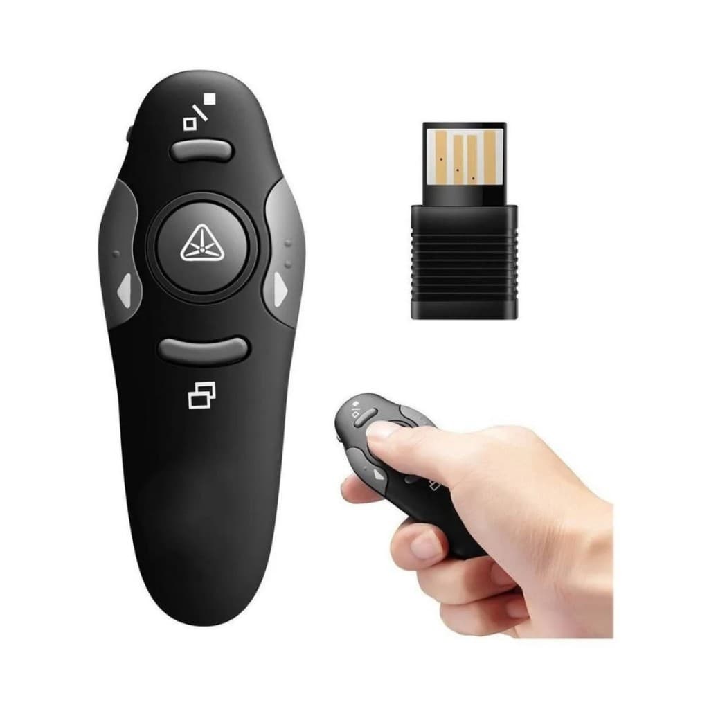Controle Apresentador De Slides Multimídia Sem Fio Com Laser