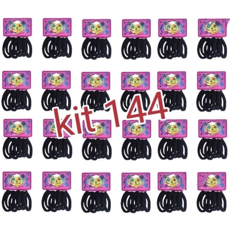 KIT 72/144 unidades Médio Xuxinha de elástico para cabelo Scrunchie