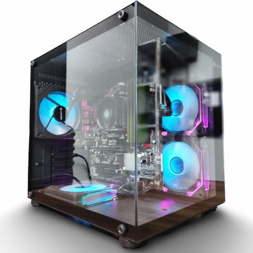 PC Gamer AMD | RX 580 Opcional | 8 a 16 Gb DDR3 | 120Gb a 1 Tb SSD | Gabinete Aquário