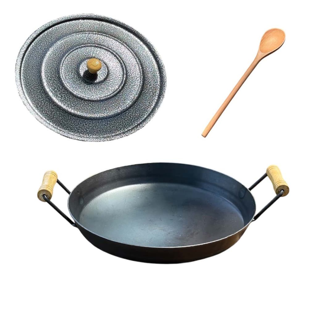 Disco Tacho Chapa Arado Borda Alta em Aço Resistente com Tampa + Brinde 26, 32, 40 e 50cm