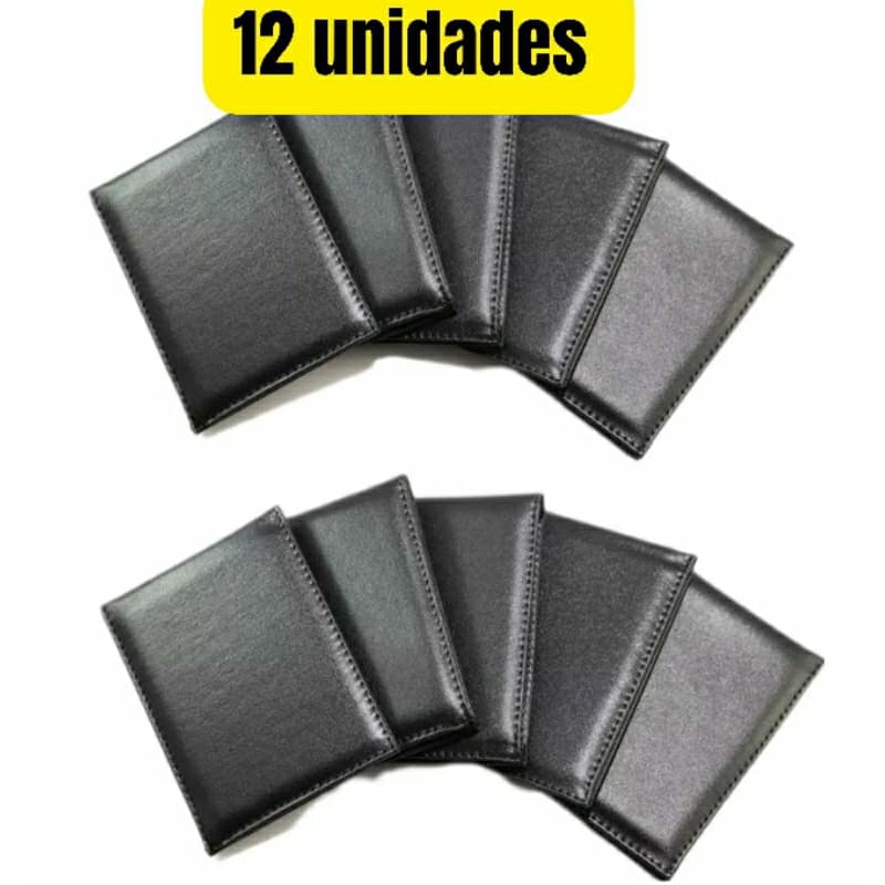 Carteira masculina Slim Kit Com 12 Unidades