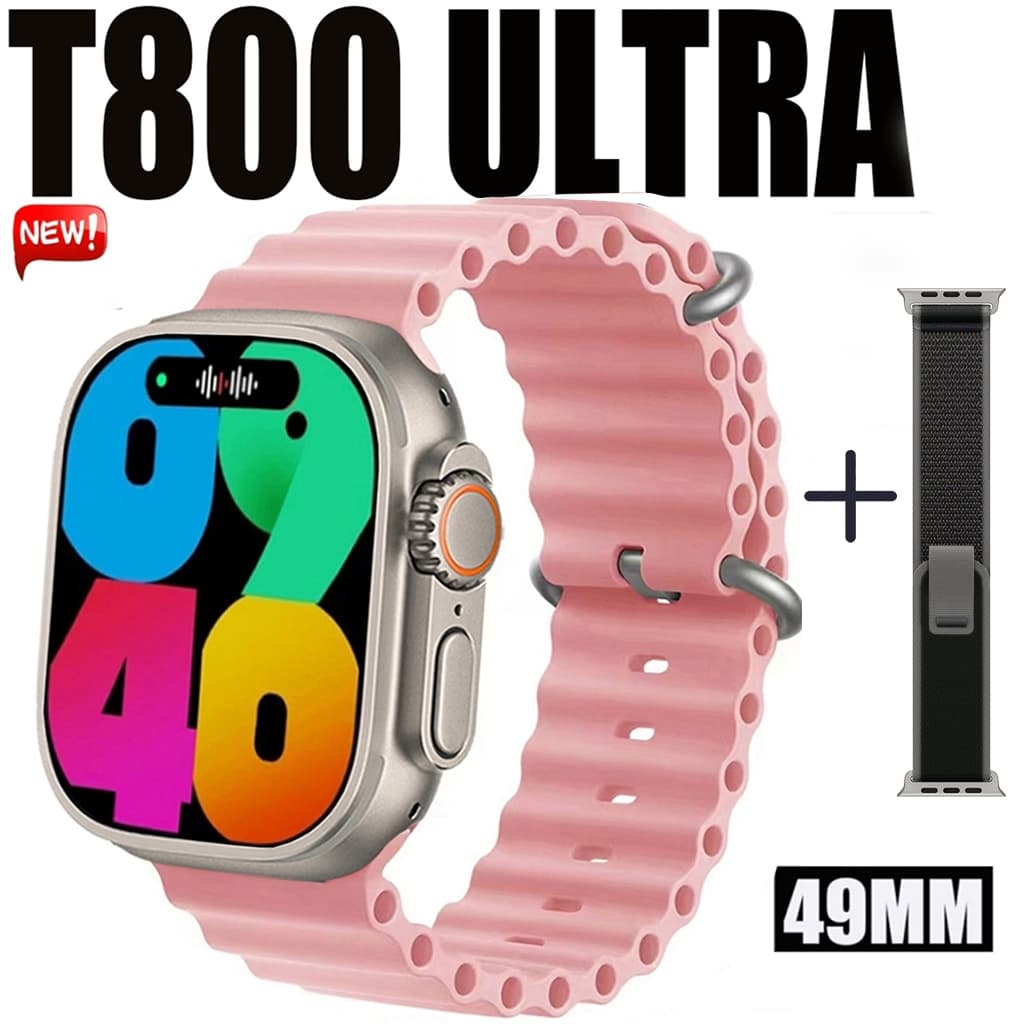 Relógio Inteligente T800 Ultra Smartwatch À Prova D'água T800 Ultra2 Digital Masculino Feminino Relógio NFC Calculadora