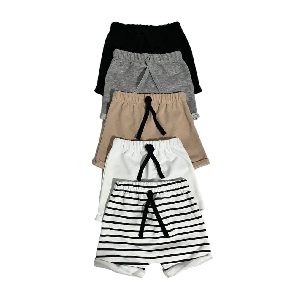 Kit 4 Shorts Bebê Recém Nascido Infantil Moletinho Algodão Macio Confortável Qualidade Superior