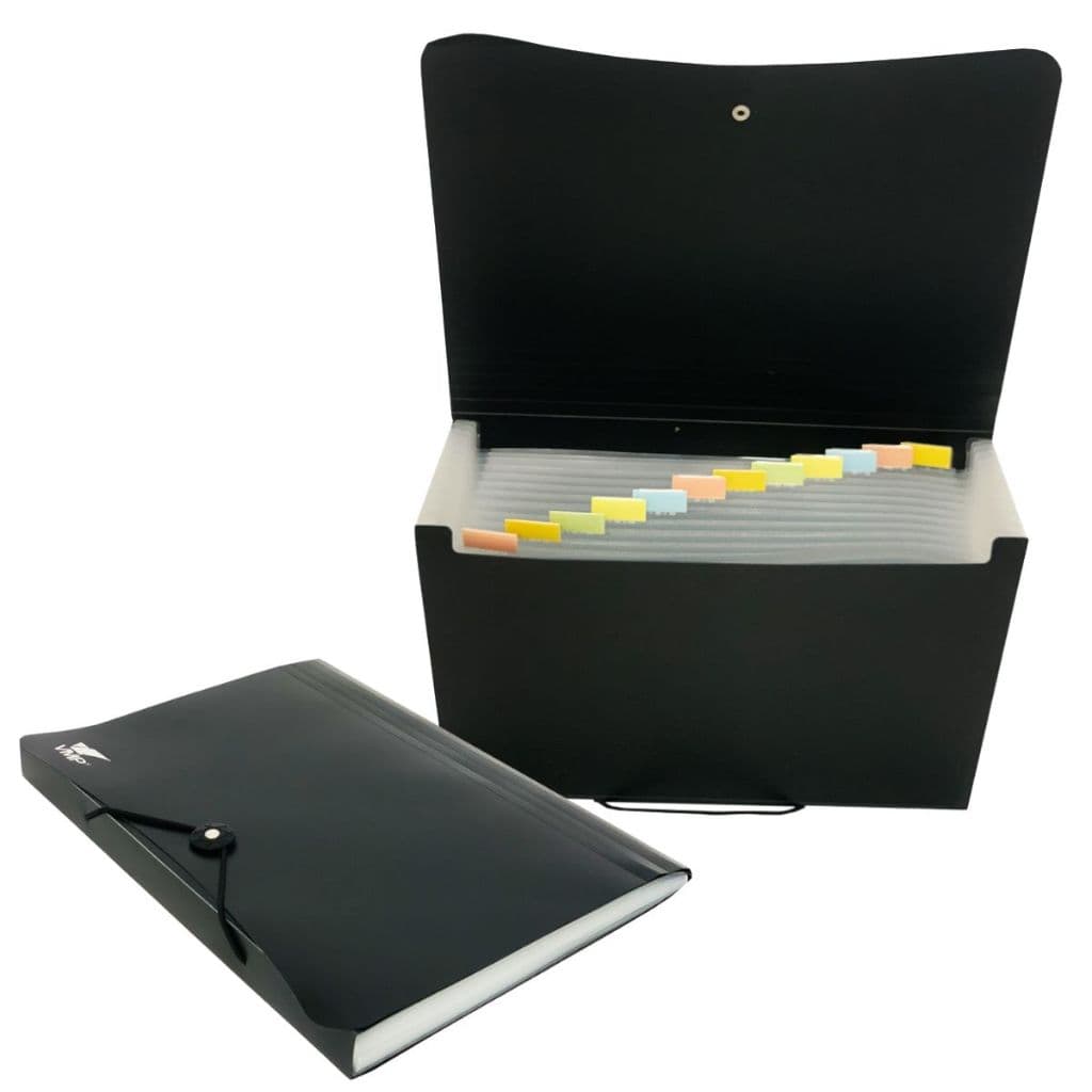 Pasta Sanfonada 12 Divisórias Tamanho A4 Ofício Pasta para Documentos Pasta Cheque Comprovante Ofice