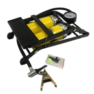 Bomba de Ar Pedal Alta Pressão Cilindro Duplo