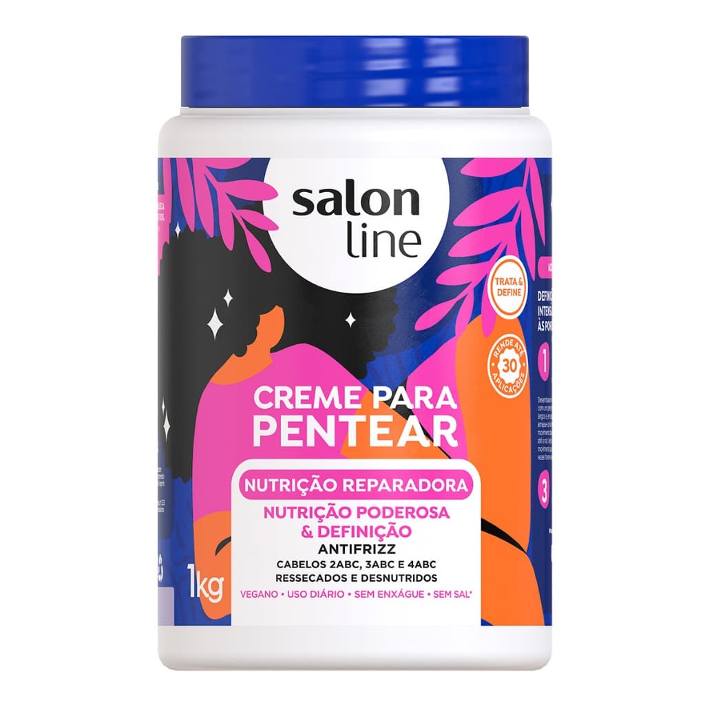 Creme Para Pentear Nutrição Reparadora Salon Line 1kg