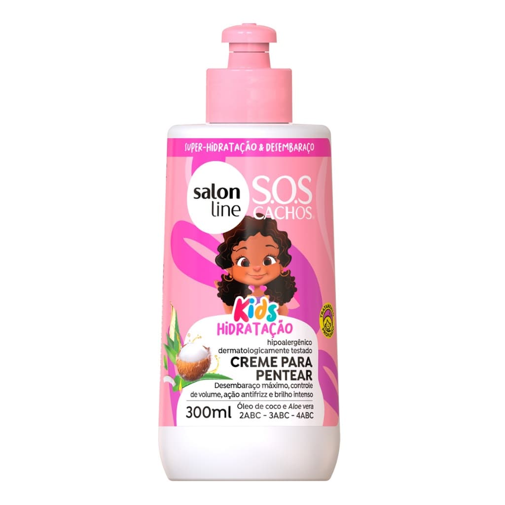 Creme para Pentear SOS Cachos Kids Hidratação Salon Line 300ml