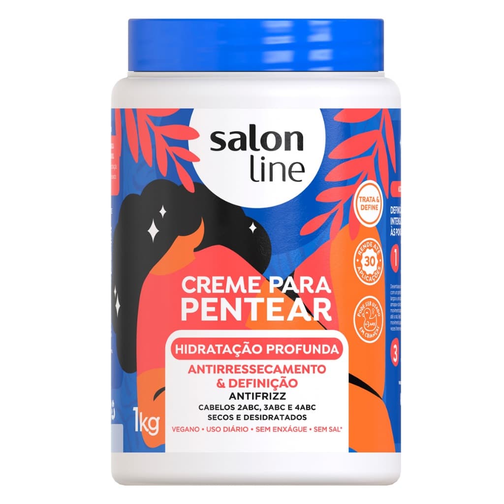 Creme Para Pentear Hidratação Profunda 1kg Salon Line