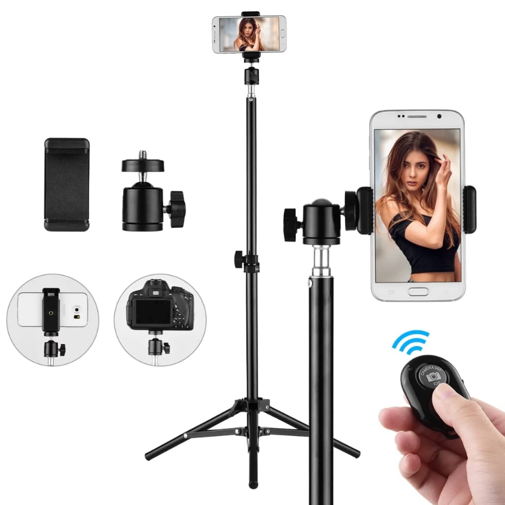 Tripé Ring Light Metros Controle Bluetooth e Suporte Celular Envio Rapido
