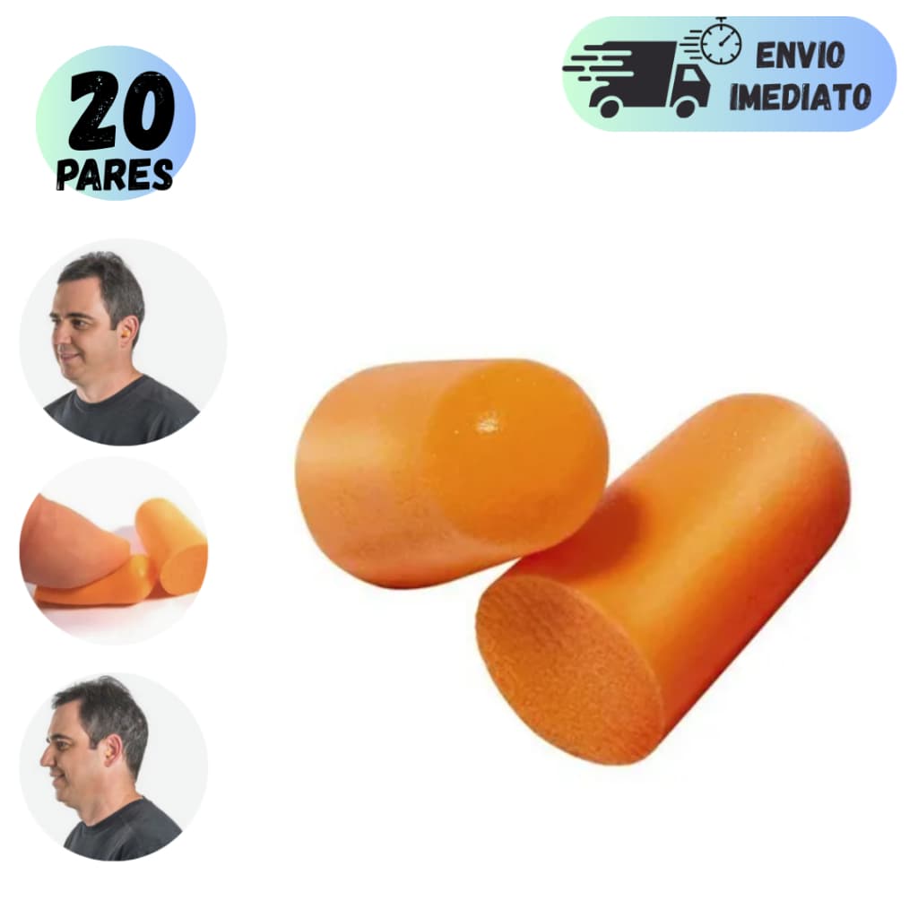 KIT 10 A 20 PARES PROTETOR AURICULAR 3M PARA OUVIDOS SEM CORDÃO PARA DORMIR ESPUMA MACIA CONFORTAVEL