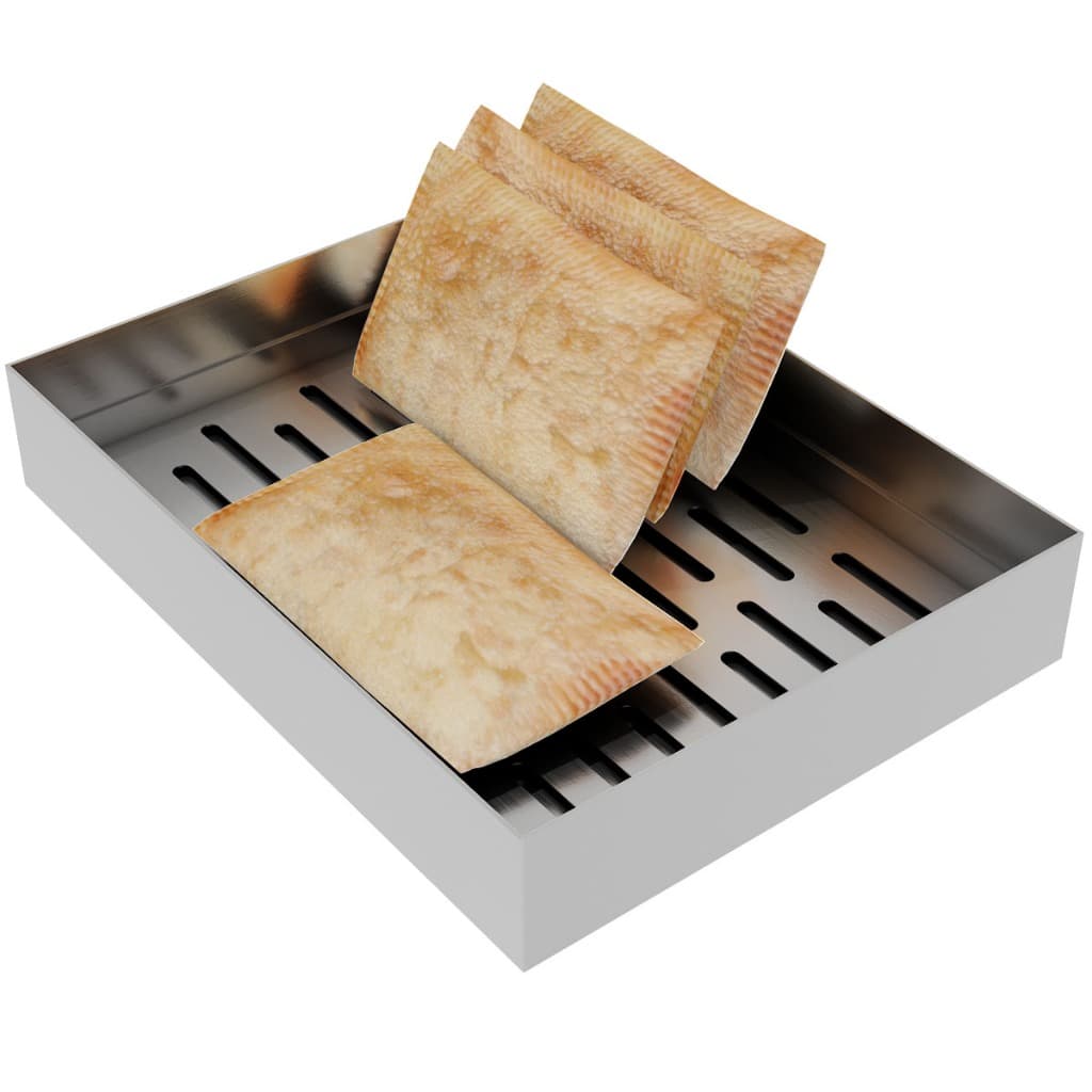 Escorredor Fritura Inox Bandeja 30x40x6cm Pastel Salgados