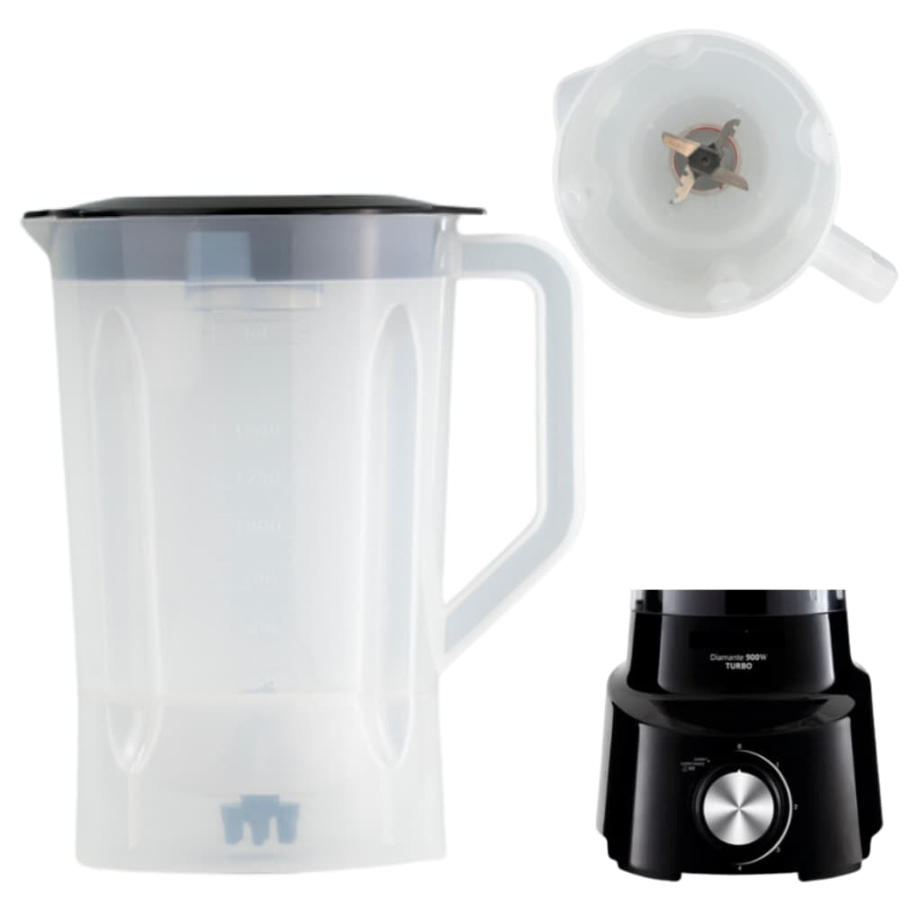 Copo Britania Diamante 800 900w/ Diamante 900w Turbo/ Diamante 800 To Go/ Britan Blq970 Turbo (Tamp Pta) Translúcido