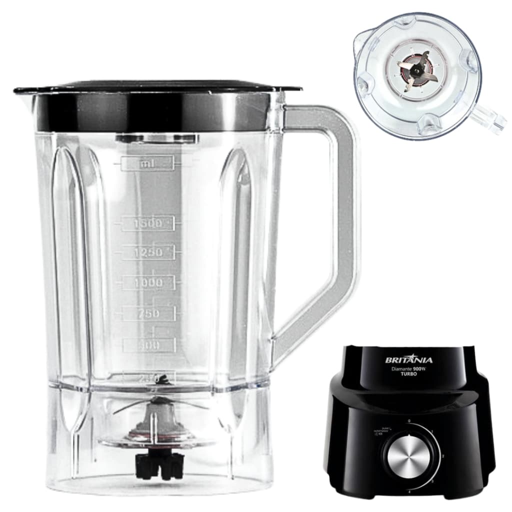 Copo De Liquidificador Britania Diamante 800 (900W) Blq970 Turbo