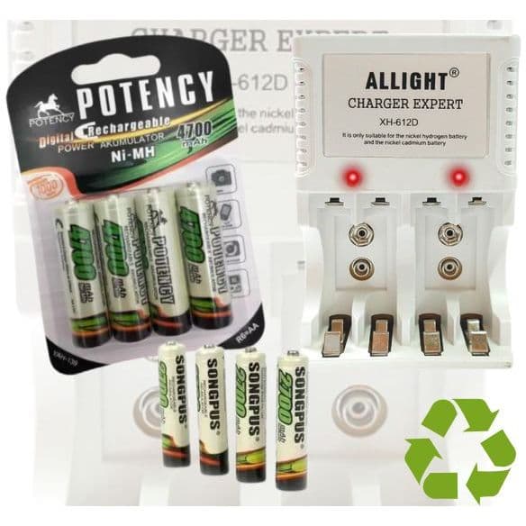 Carregador Inteligente Bateria Pilhas Recarregáveis Ecologico Sustentavel brinquedos Eletronicos