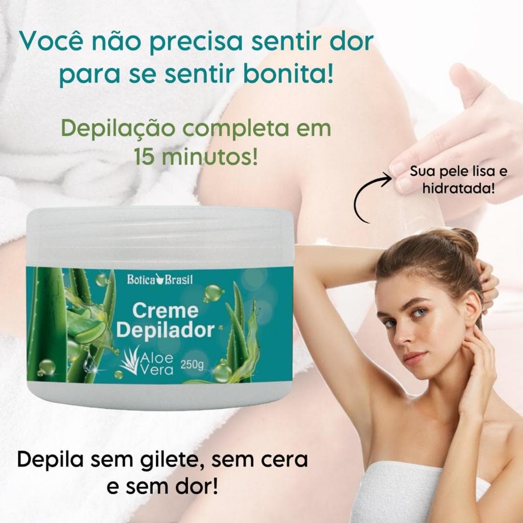 Creme Depilador Depilatório Depilação Completa Perna Axila Virilha Creme Depila