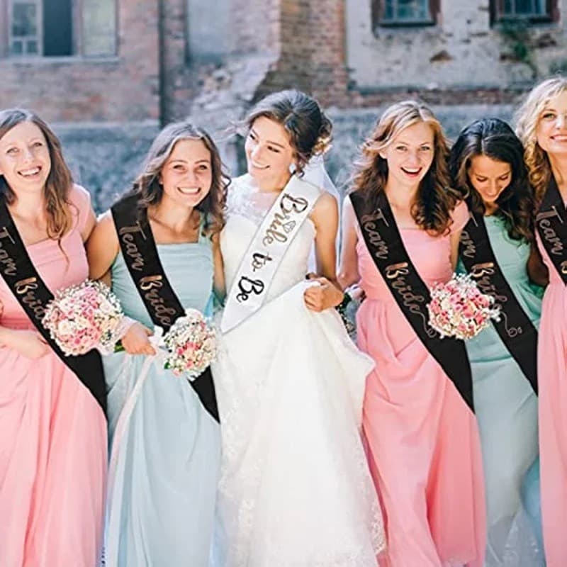 Kit 11 Faixas Bride e Team Bride Despedida de Solteiro