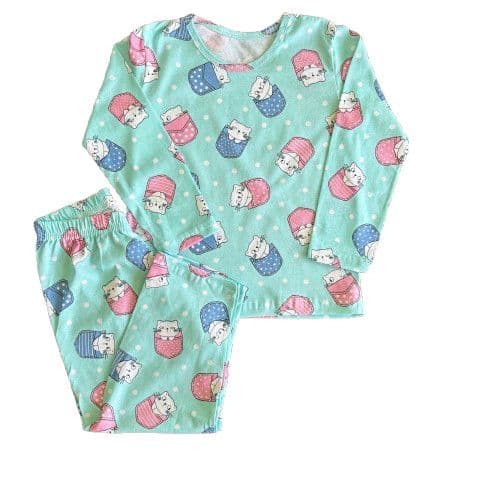 Kit sortido 2 Pijama Infantil Menina Longo 1 ao 10