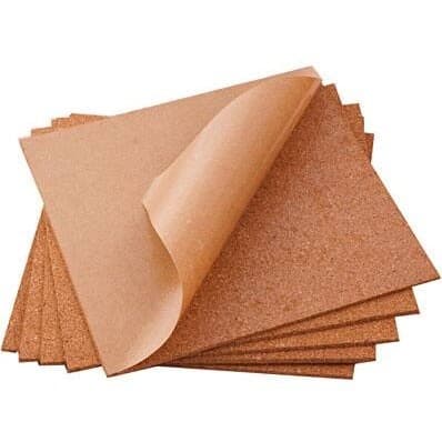 Cortiça Auto Adesivo Placa 29x29cm 4mm Espessura  - Variação até 6 Pcs.