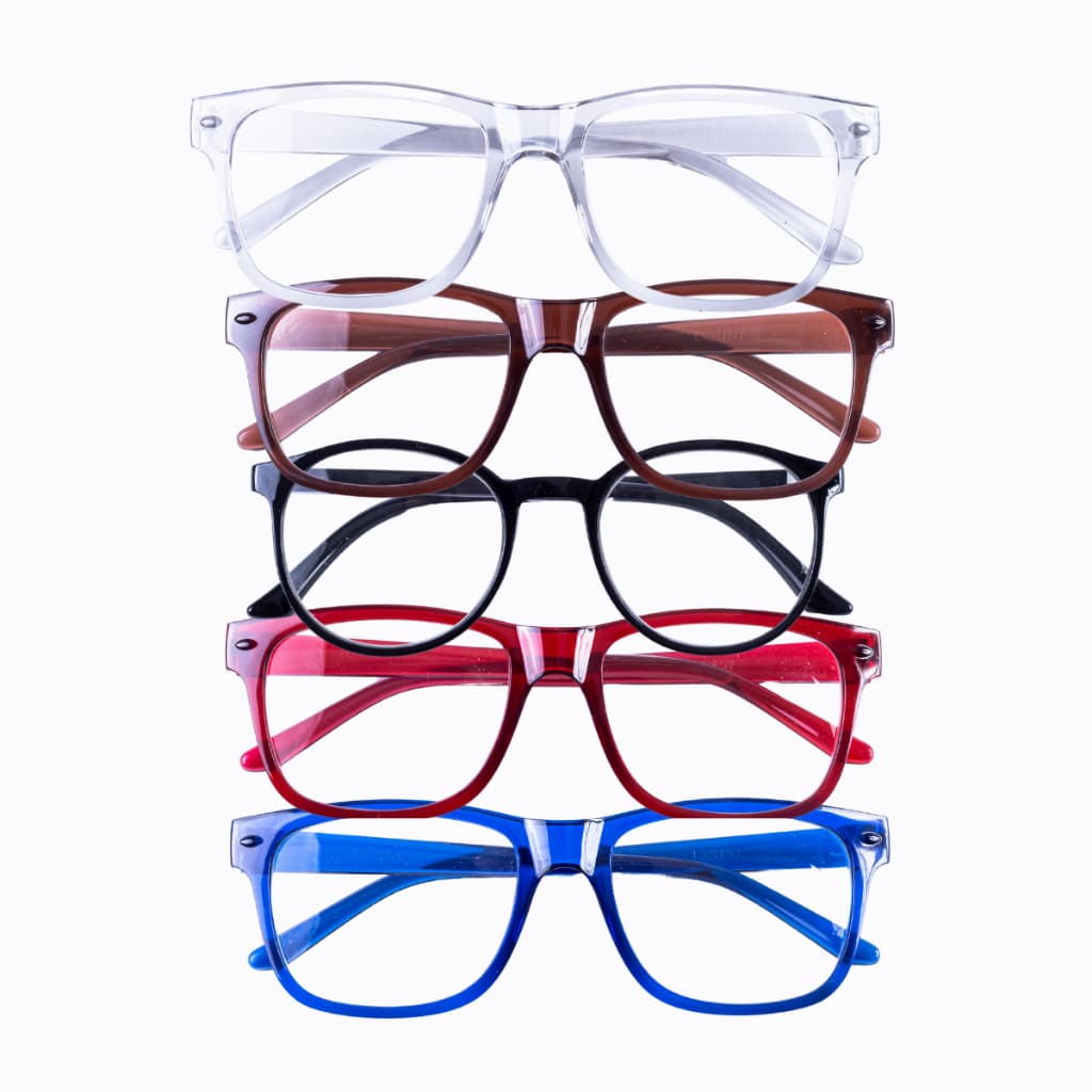 Kit com 2 Óculos de Grau para Leitura / Trabalho / Descanso Unissex - Escolha a Cor e Grau 0.5 - 5.0