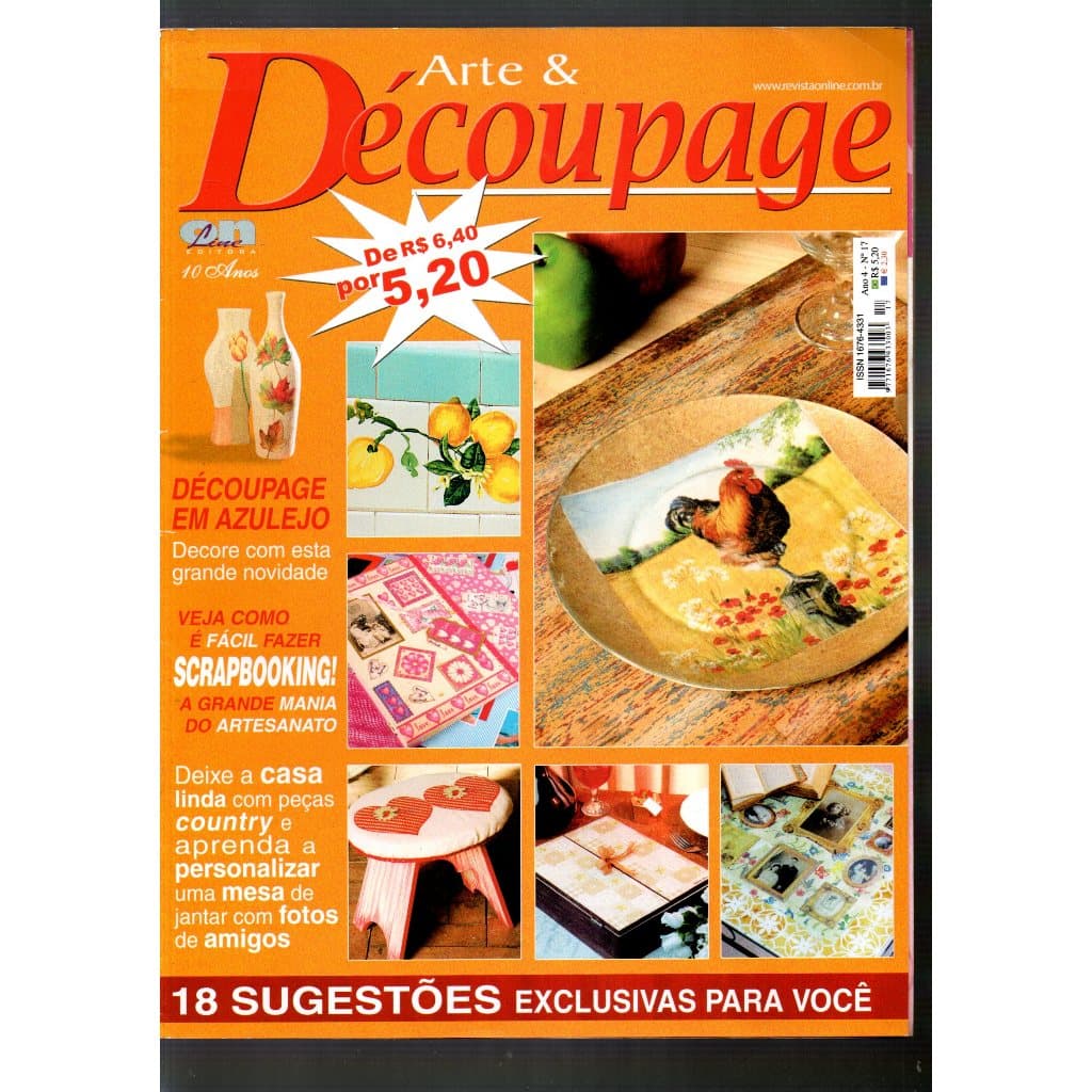 Revista Arte E Découpage, Ano 4, N 17