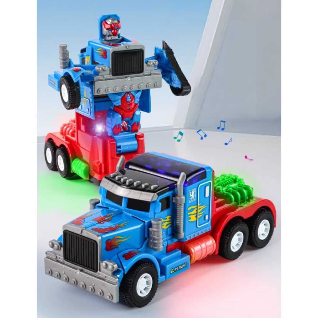 Impressionante carro de brinquedo robô transformador com muitas funções