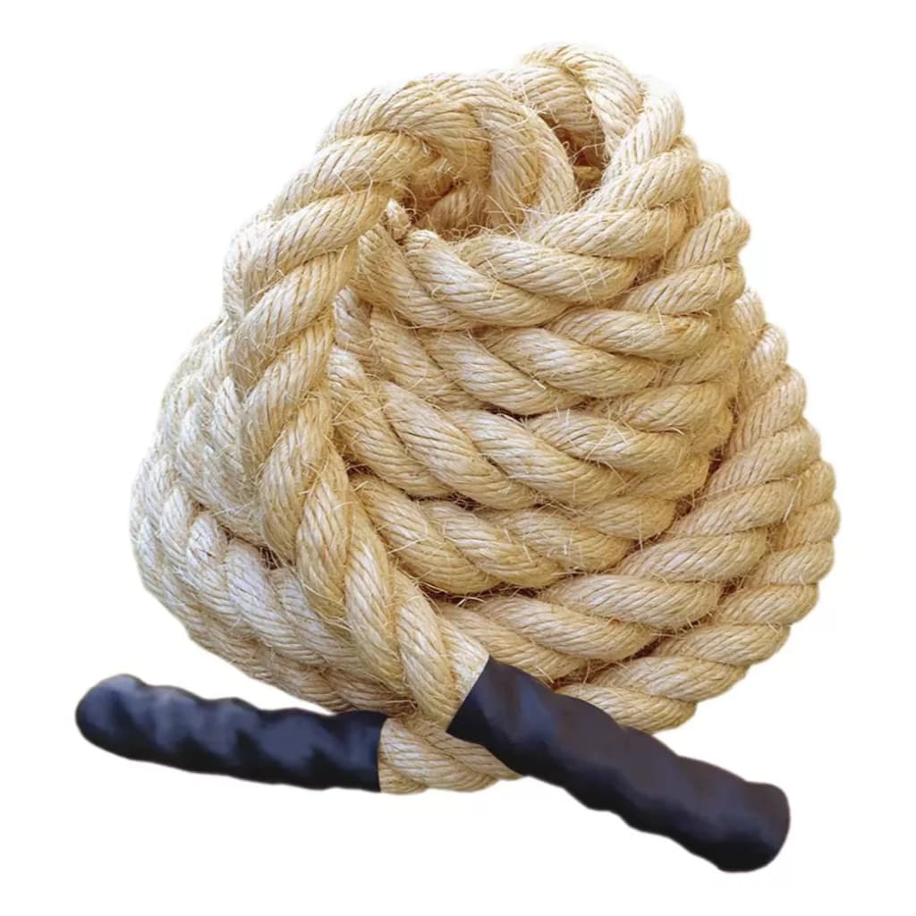 Corda Naval Sisal 40mm 10mt Exercício Escalada Funcional Treino E Hope Climb