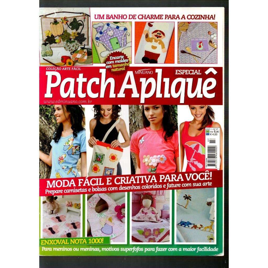 Revista Patch Apliquê Especial, Coleção Arte Fácil, Ano 1, N 07