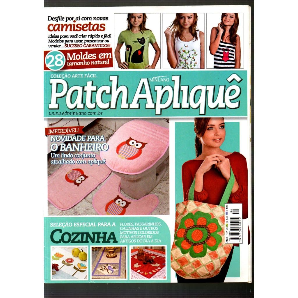 Revista Patch Apliquê, Coleção Arte Fácil, Ano 1, N 6