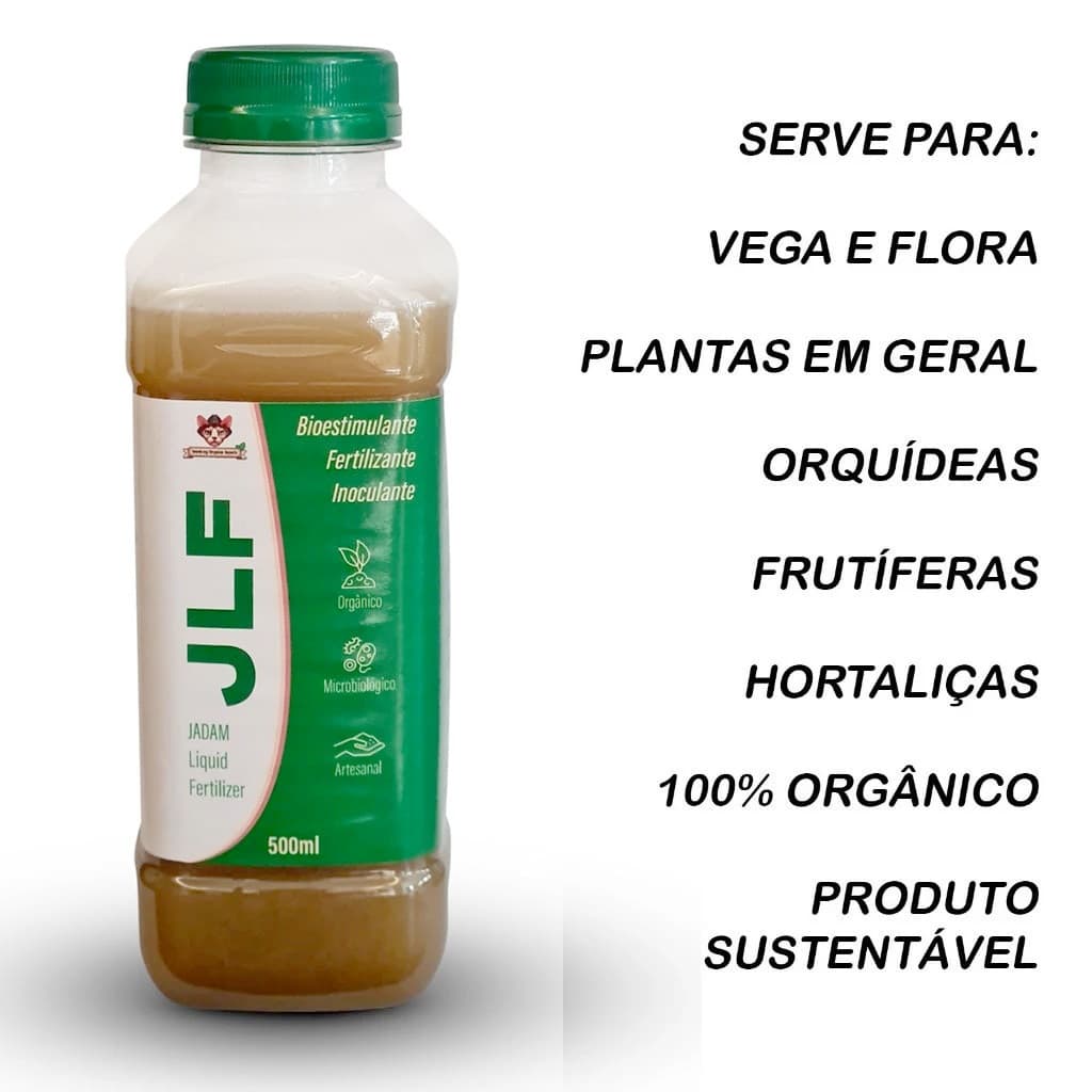 Fertilizantes para Plantas Orgânico Líquido JLF - Adubo Frutíferas Suculentas Hortaliças Floração